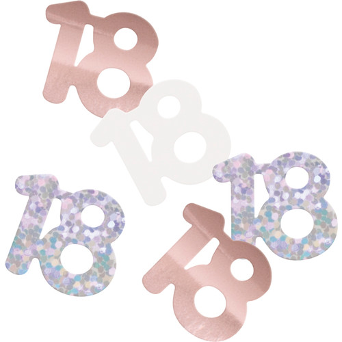 Rose Gold 18th Confetti