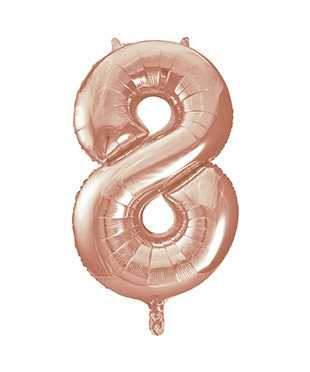 Rose Gold No8 Balloon