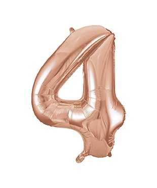 Rose Gold Number 4 Balloon