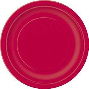 Ruby Red Paper Plates (16 Pack)