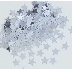 Silver Stardust Confetti
