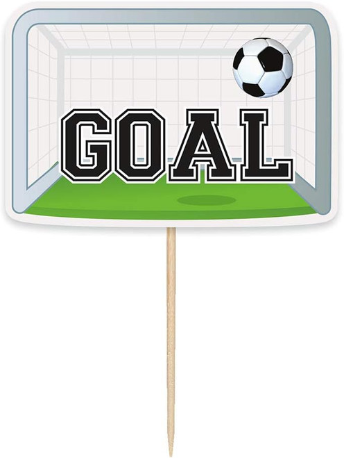 Striking 3D Soccer Cake Toppers ( 8cm x 18cm) | Kids Party Supplies