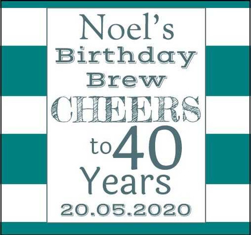 Personalised Birthday Man Bottle Labels (6 Pack)