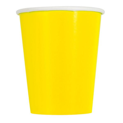 Yellow Paper Cups (14 Pack)