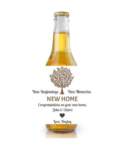 Personalised New Home Bottle Labels (6 Pack)
