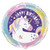 Unicorn Happy Birthday Foil Balloon | Majestic Unicorn Round Foil Balloon (45cm)