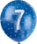 Blue Number 7 Latex Balloons (30cm)