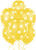 Sunflower Yellow Polka Dot Latex Balloons (30cm) Pack of 6 - Premium Quality