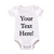 Personalised Your Text Here Baby Vest - Black