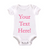 Personalised Your Text Here Baby Vest - Pink