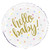 Hello Baby Foil Balloon | Hello Baby Gold Round Foil Balloon for Baby Showers (45cm) - Perfect Celebration Decoration - 1 Pc