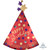 Happy Birthday Red Satin Party Hat SuperShape Foil Balloon