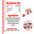 Personalised Princess & Unicorn Love heart Sweets Nutritional Information