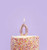Rose Gold Number '0' Candle