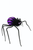 Purple Striped Spider Decoration