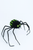 Green Striped Spider Decoration