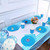 Blue Polka Dots Rectangular Plastic Table Cover (137cm x 274cm) 1 Piece - Ideal for Parties and Events