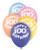 100th Birthday Helium Balloons