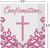 Girls Pink Confirmation Napkins | Pink ConfirmationParty Supplies