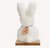 11cm Plush White Rabbit On A Base