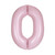 Number 0 Baby Pink Balloon
