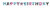 LOL Blue Happy Birthday Banner. - 1.82 Meters
