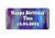 Personalised Happy Birthday Purple Chocolate Bars (7 Pack)