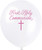 White Fancy Pink Cross First Holy Communion Latex Balloons (30cm)