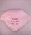 Personalised Embroidery Baby Pink Name Blanket