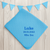 Baby Blue Name Blanket Blue