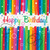 Rainbow Ribbon Happy Birthday Napkins (16 Pack)
