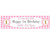 Personalised Stripe Pink 1st Birthday Banner | Pink 1st Birthday Banner | Personalised Girls Birthday Banner