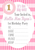 Personalised Striped Pink 1st Birthday Invitations