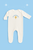 Embroidery Blue Christening Romper