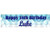 Personalised Blue Balloons Birthday Banner