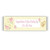 Personalised Ivory Floral Banner | Customizable Party Banners
