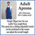 Personalised Nanny's Kitchen Apron Information