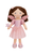 Large Personalised Embroidery brown Fairy Rag Doll