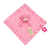 Personalised Embroidered Pink Velour Dimple Comforter