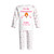 Personalised Star Red Communion Girl Pyjamas