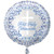 Elegant Blue Cross Communion Foil Balloon