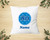 Blue Dots Age 80 Cushion