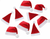 20 Bulk Plush Santa Hats