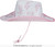 Pink and White Cowboy Hat Side View