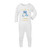 Personalised Blue Bear Christening Baby Romper
