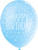 Happy Birthday Light Blue Latex Balloons (30cm) Pack of 5 - Celebration Balloons for Parties & Events, Blue