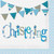 Blue Bunting Napkins