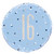 Blue Dot Glitz 16th Balloon
