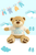 Personalised Embroidery Small Brown Christening Teddy Bear
