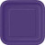 Deep Purple Square Plates (14 Pack)